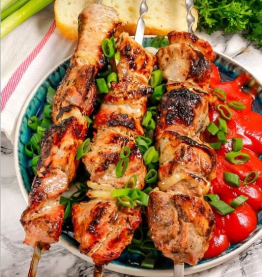 Шашлык из куриной грудки