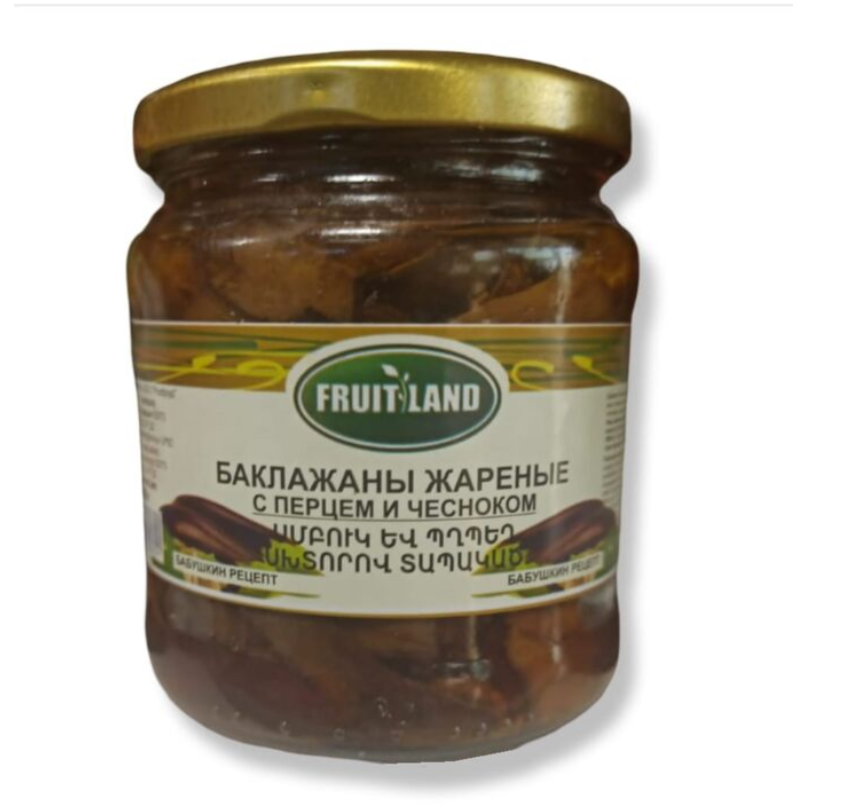 Жареные баклажаны с перцем и чесноком FRUITLAND