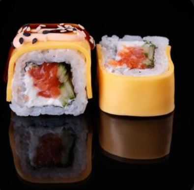 Радуга с лососем