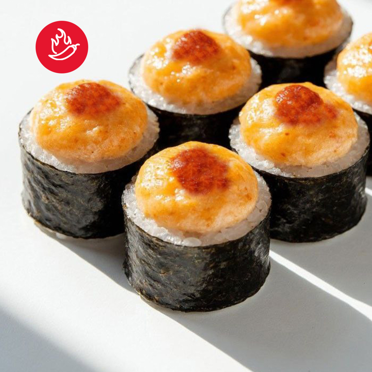 Роллы "Креветка и  Краб" запеченные