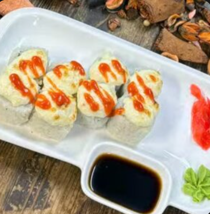 Запеченный с креветкой