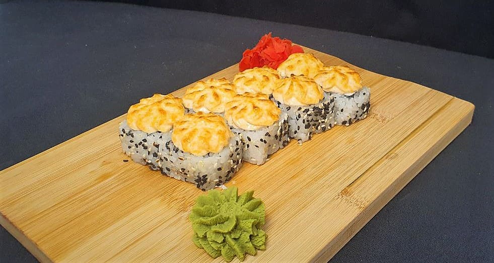 Запеченный с креветкой