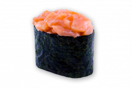 Гункан с лососем