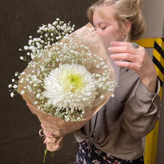 Букет-комплимент «Хризантемка»