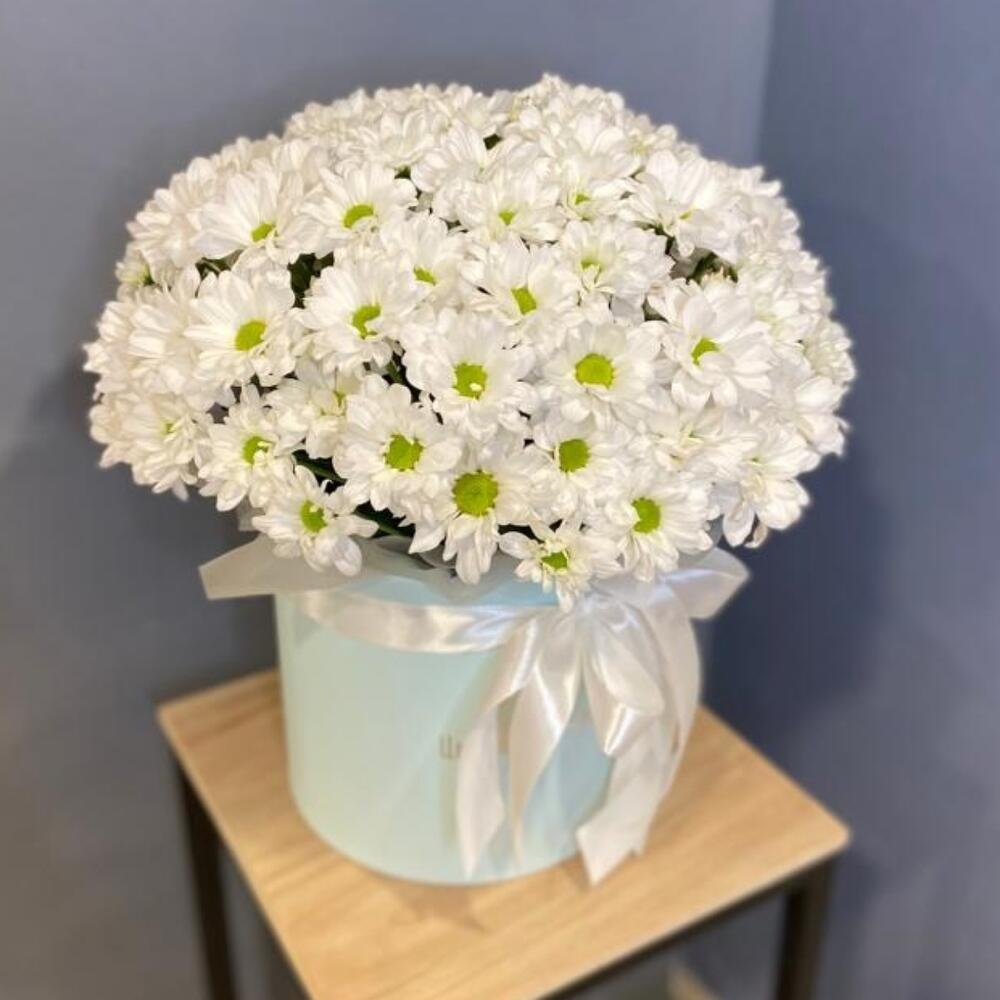 Ромашки в шляпной коробке