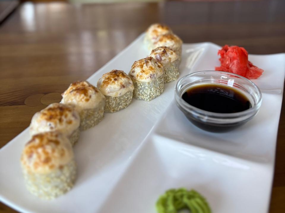 Запеченный с беконом и курицей