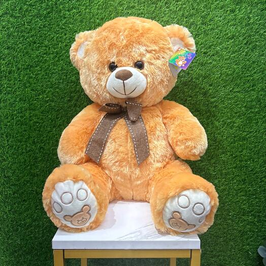 Рыжий медведь с бантом