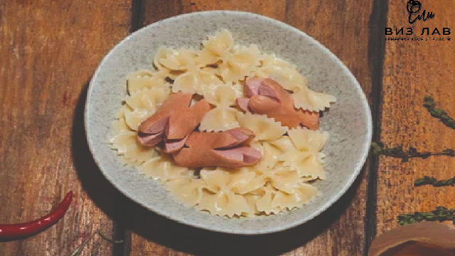 Макароны с сосисками