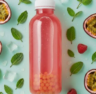 Айс-ти малина и маракуйя