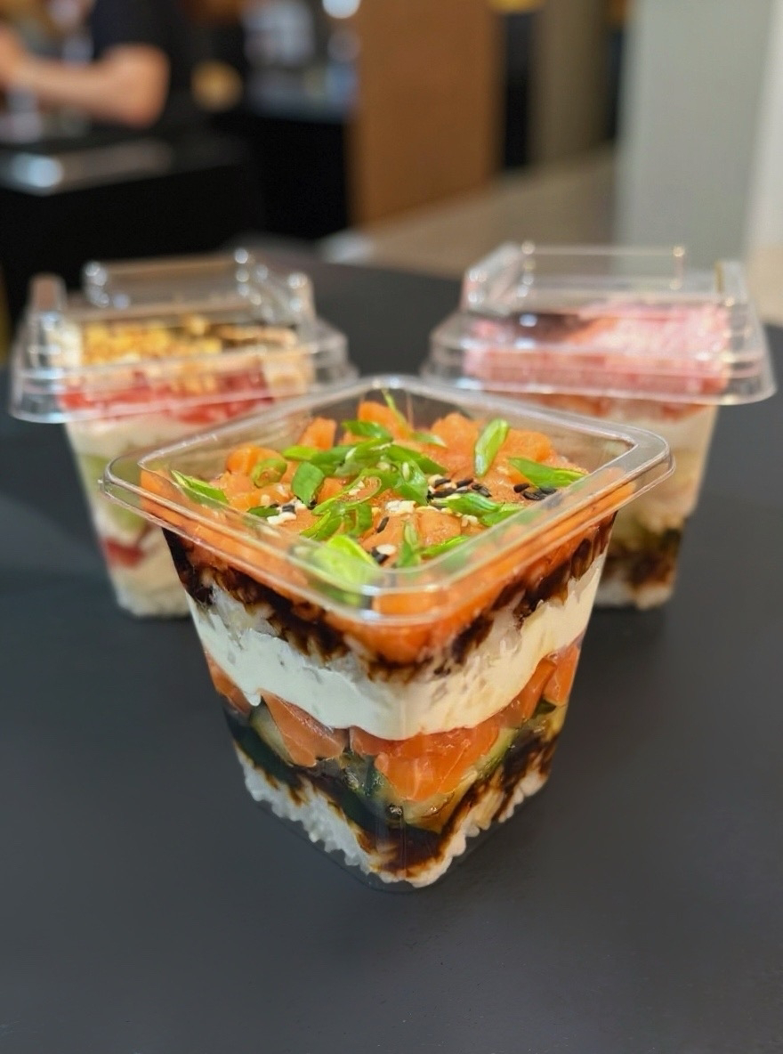 Трайфл с лососем.