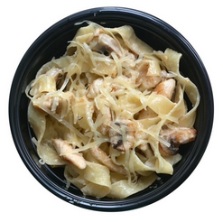 Паста с курицей и грибами