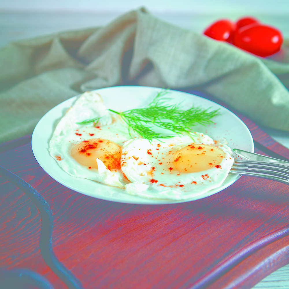 Яичница с помидорами