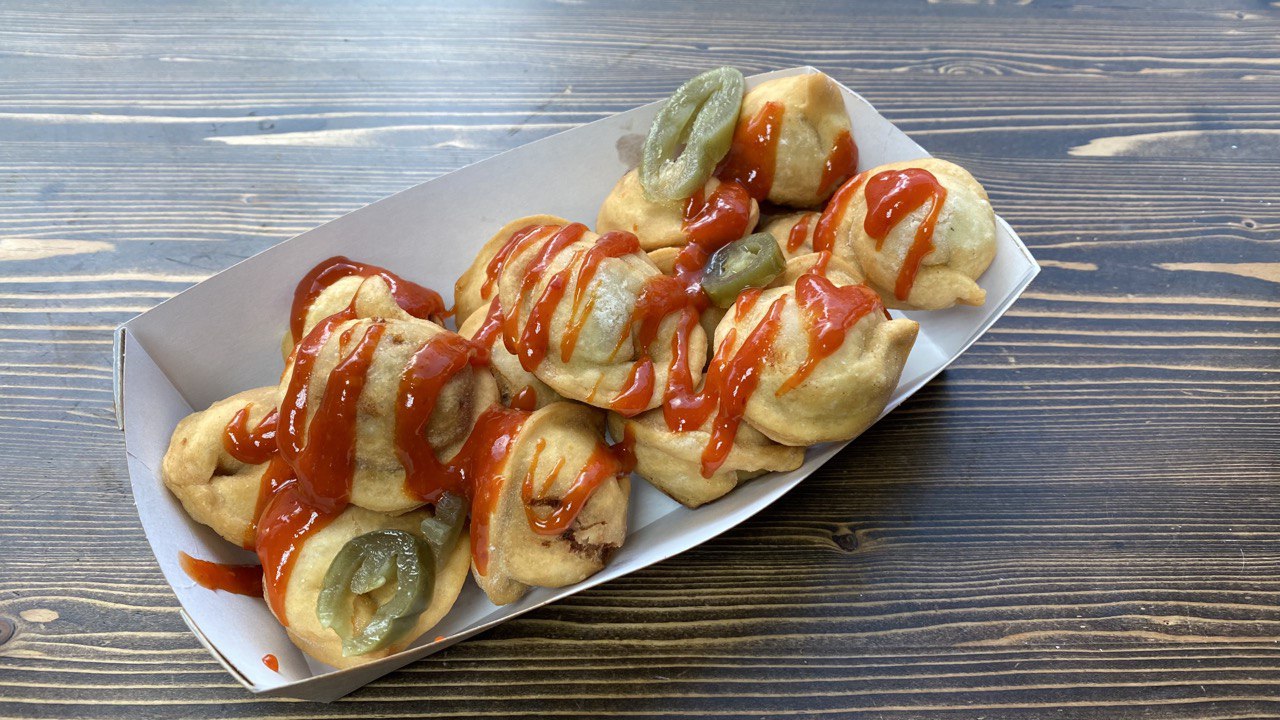 Пельмени жареные "Порося" острые