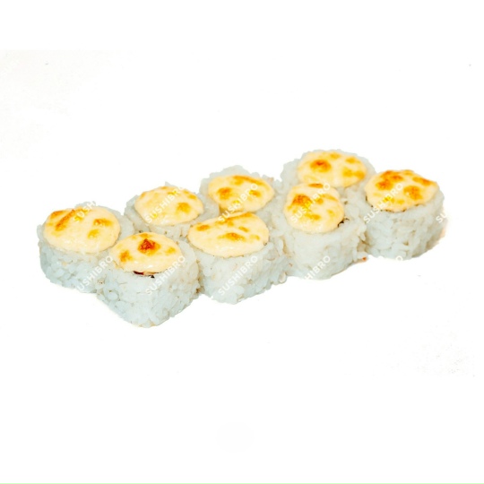 Запечённый ролл с курицей и лососем