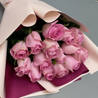 Букет каскад "Розовые розы"