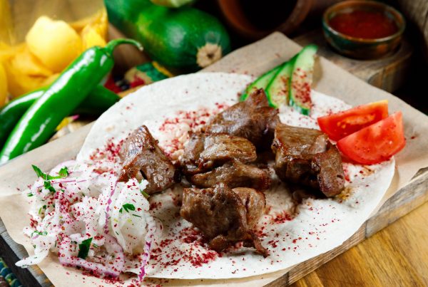 Шашлык из куриной печени