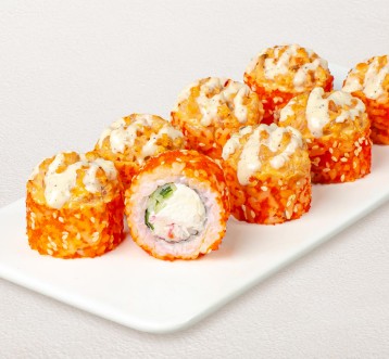 Ролл Нежная креветка с крабом