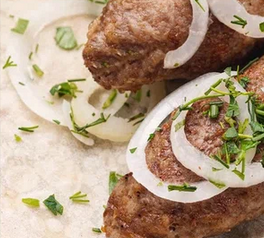 Люля-кебаб из курицы и грибов