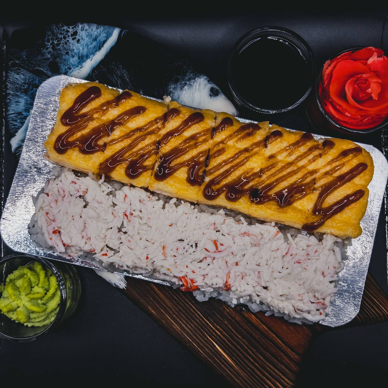 Яки с крабом
