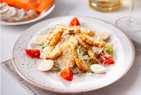 Салат цезарь с курочкой
