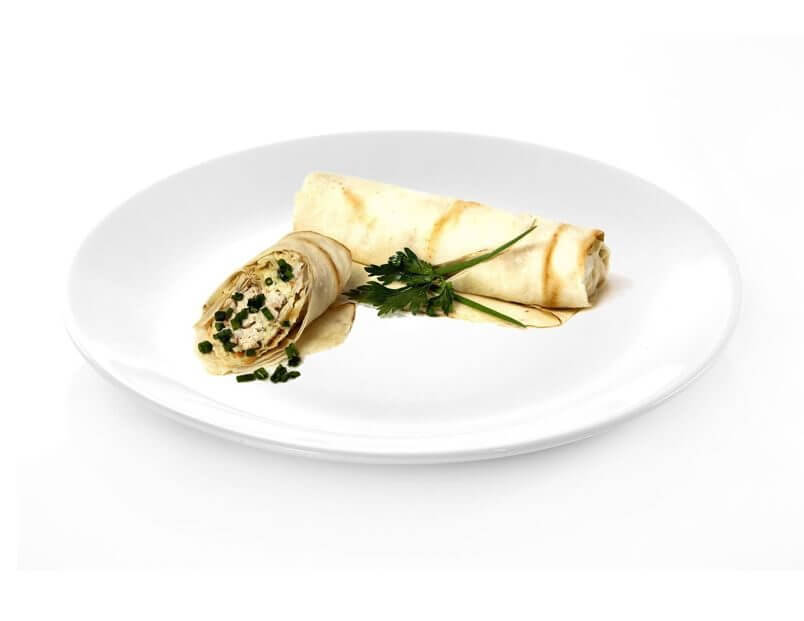 Блины с курицей, яйцом и укропом 2шт