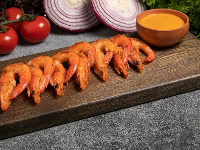 Креветки жареные