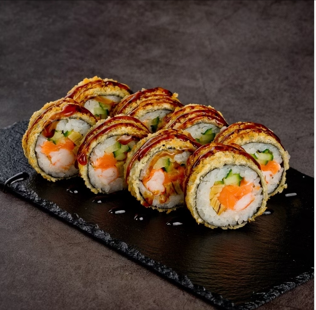 Сяке эби темпура (Закрытый) ЛОСОСНЕМ