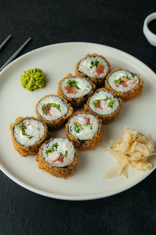 Цезарь ролл с креветкой