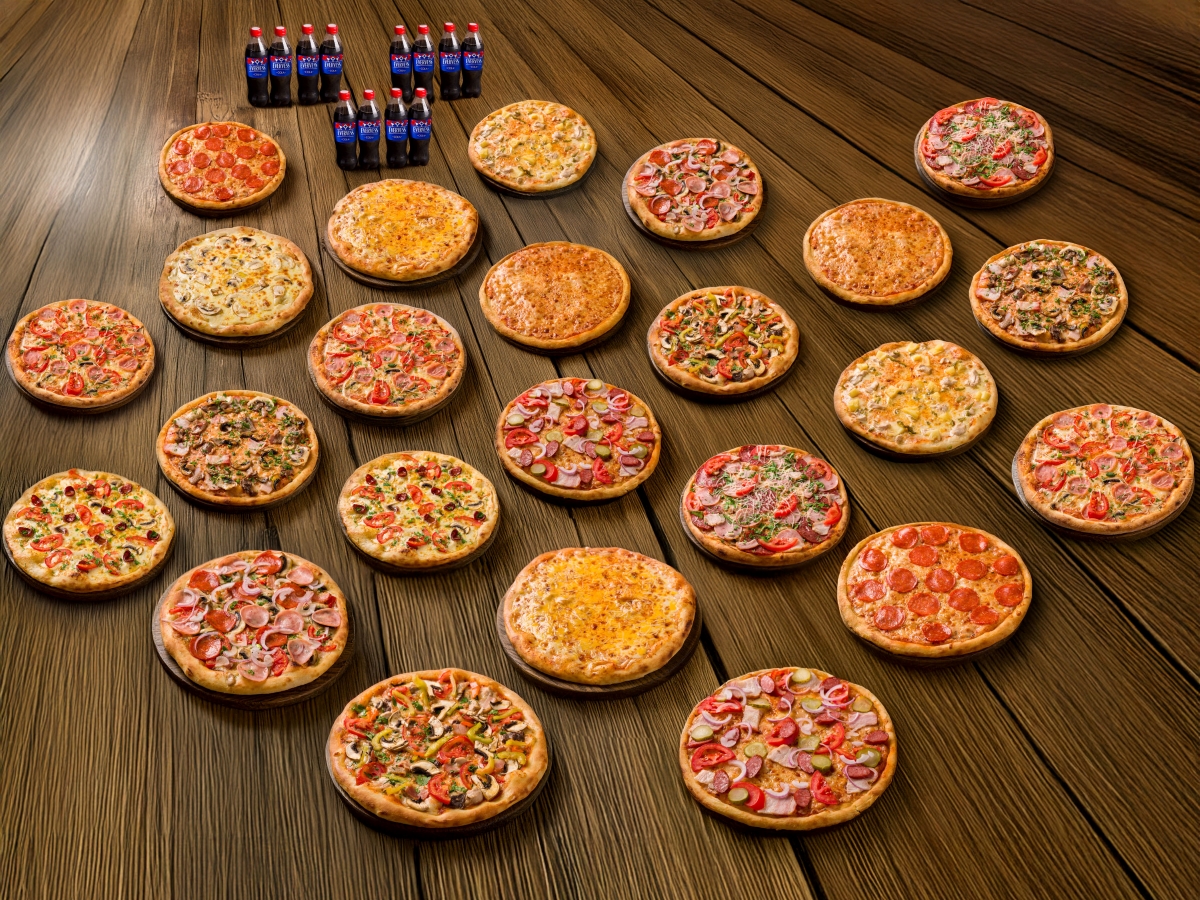 Сет №2 XXL 24 пиццы, Evervess Cola 12 бут