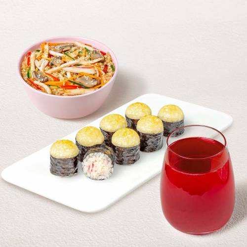 Бизнес-ланч Смарт M с клюквенным морсом