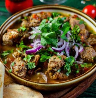 Чашушули (ягнёнок), хлеб