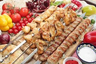 Ассорти из курицы для четверых на мангале