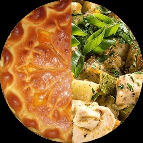 Пирог с курочкой и картофелем 500гр