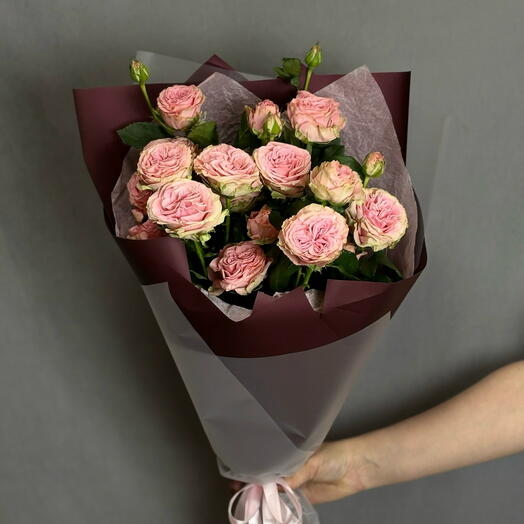 Роза кустовая пионовидная премиум класса 70см