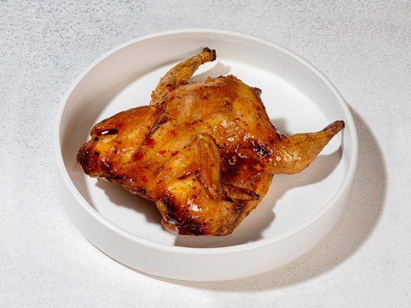 Перепелка из тандыра в кисло-сладком соусе