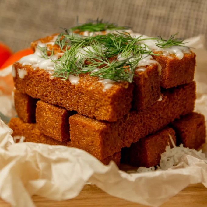 Гренки с чесноком