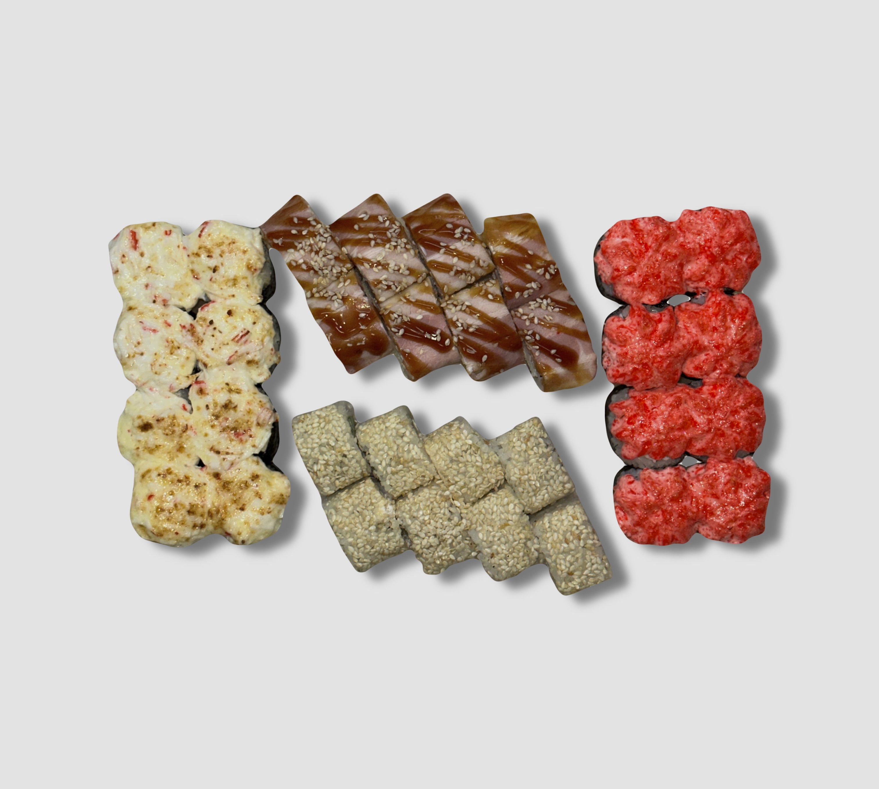 Сет с запеченными роллами