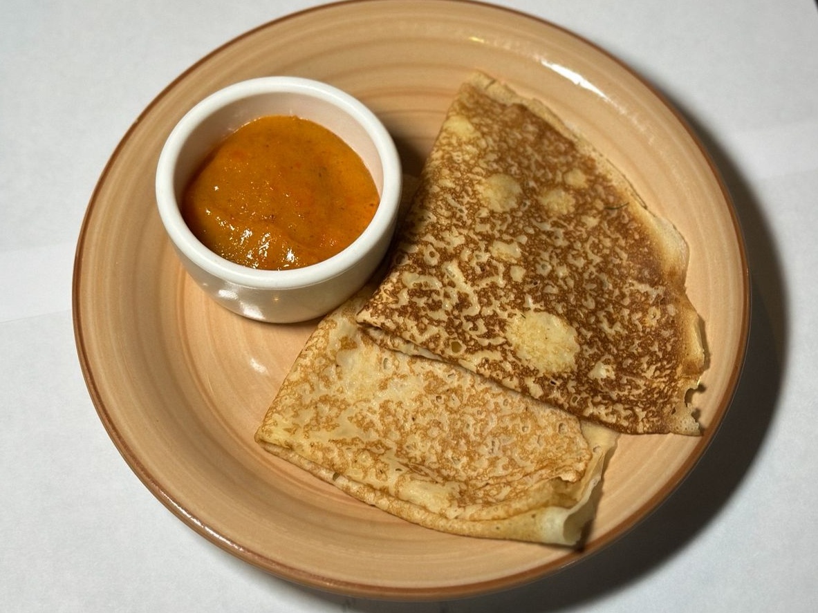 Блины с джемом из хурмы