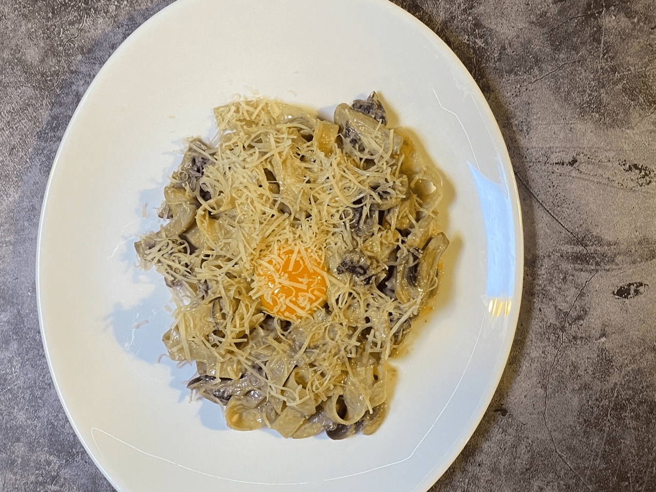 Паста c курочкой и грибами