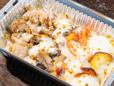 Русская сковородка с курицей