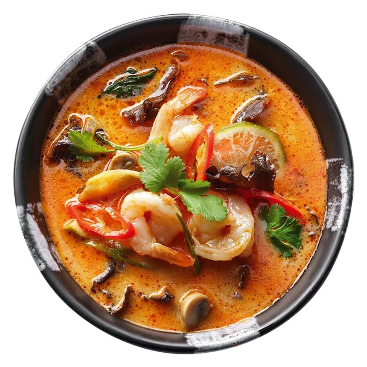 Том Ям с тигровыми креветками