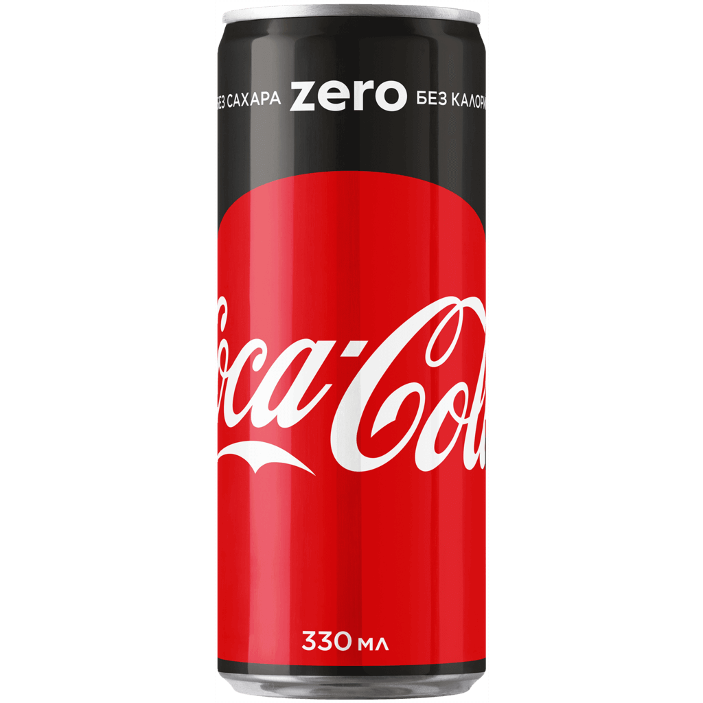 COCA-COLA без сахара 0, 33 л.
