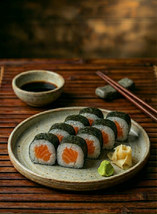 Маки с лососем