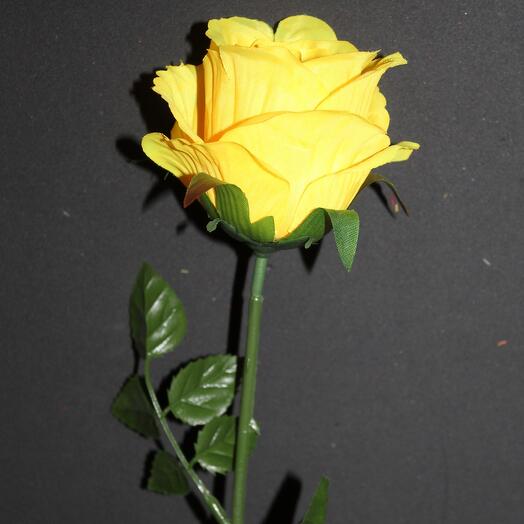 Искусственная Роза желтая