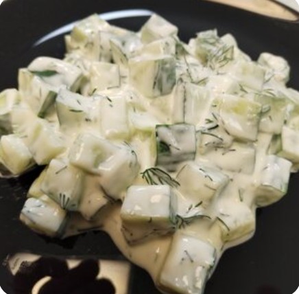 Салат из огурцов