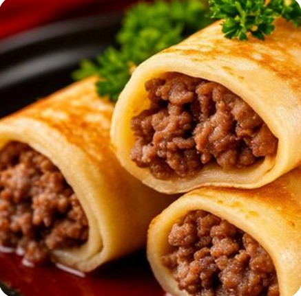 Блинчики с мясом