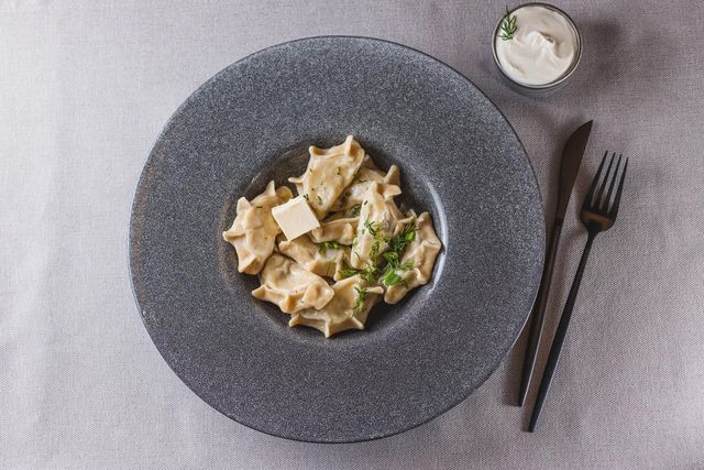 Вареники с картофелем и грибами