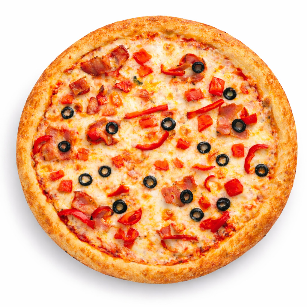 Овощная с беконом 33 см. (фирменное)