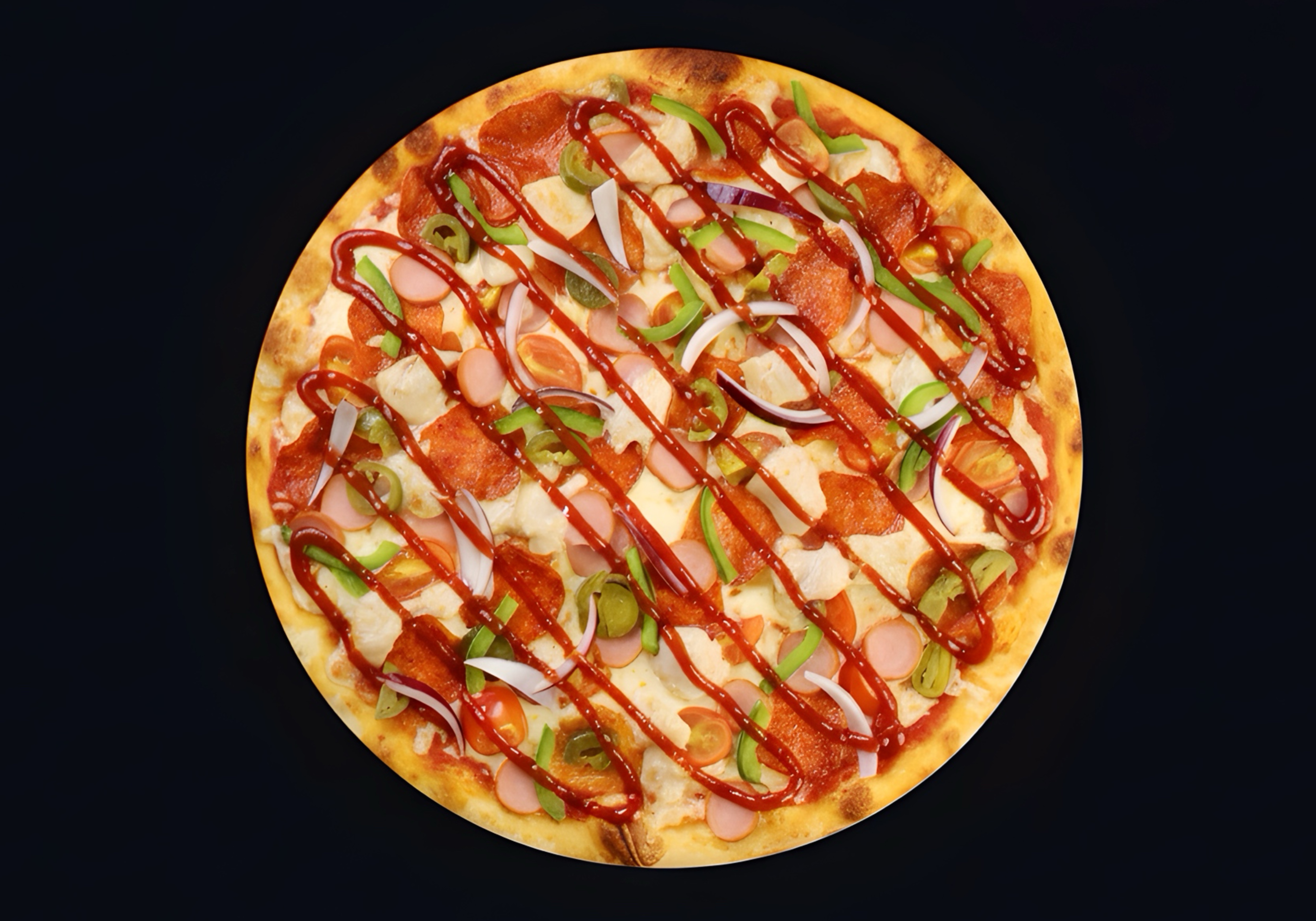 ХАЛАПЕНЬО,  ЦЫПЛЕНОК И ПЕППЕРОНИ