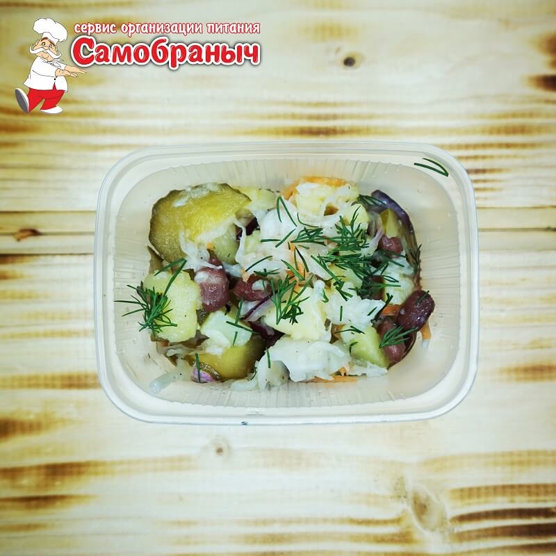 Овощной салат с красной фасолью 110 гр.